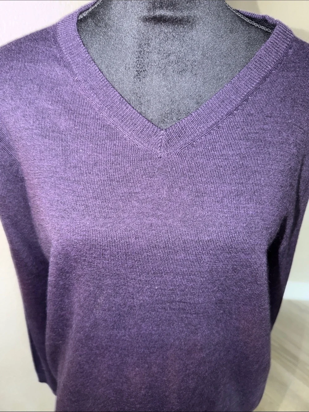 Apt. 9 Men's V-Neck Sweater - Deep Purple